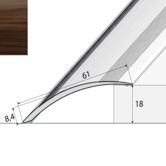 Prechodový profil a49 frézia 1m