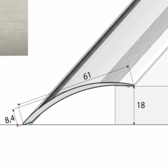 Prechodový profil a49 dub wanilia 1m
