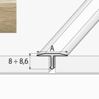 Prechodový profil impresja a55 dub mocca 2