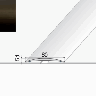 Prechodový profil a70 bronz 1m