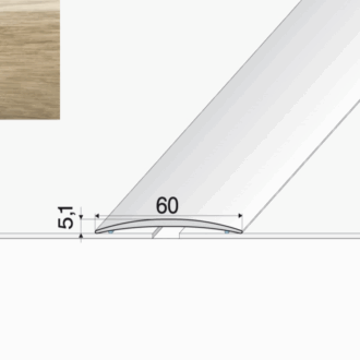 Prechodový profil a70 dub mocca 2m