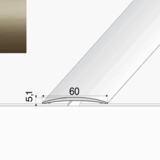 Prechodový profil a70 šampaň 2m