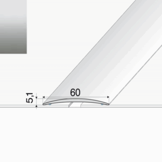 Prechodový profil a70 striebro 2m