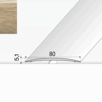 Prechodový profil a71 dub mocca 1m