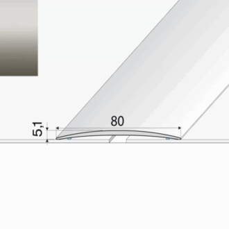 Prechodový profil a71 inox 1m