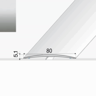 Prechodový profil a71 striebro 1m