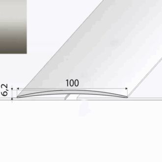 Prechodový profil a72 inox 1m