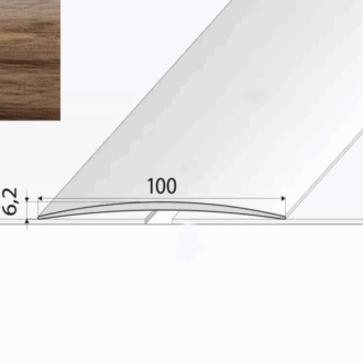 Prechodový profil a72 merbau 1m