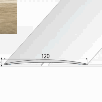 Prechodový profil a73 dub mocca 1m