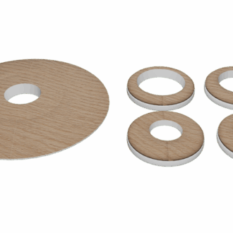 Radiátorová rozeta d014 15-18-22 mm