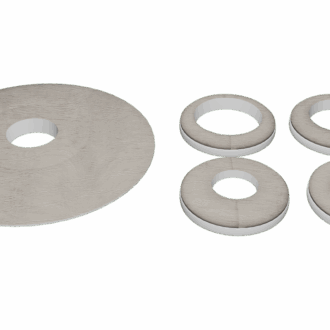 Radiátorová rozeta d025 15-18-22 mm