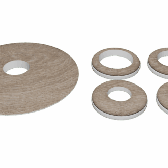 Radiátorová rozeta d027 15-18-22 mm