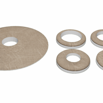 Radiátorová rozeta d033 15-18-22 mm