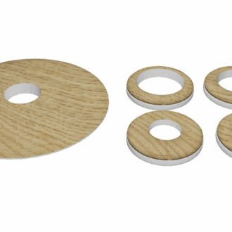 Radiátorová rozeta d087 15-18-22 mm