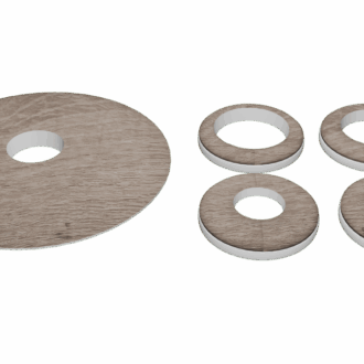 Radiátorová rozeta d134 15-18-22 mm