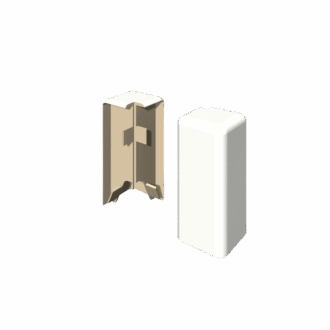 Roh vonkajší egger e00 biela 6cm