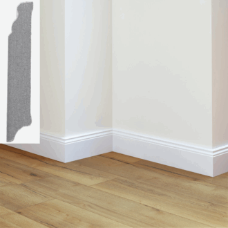 Soklová lišta egger biela profilovaná l201 100 x 18 x 2400mm