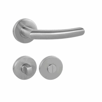 Kľučka na dvere nero r wc kl/kl nerez