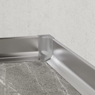 Roh vnútorný čierna k hliníkovej lište q63