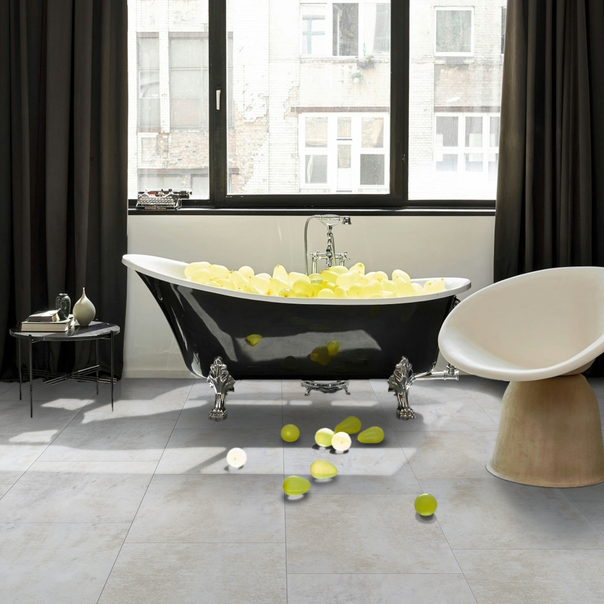 Vinyl Parador Trendtime 5 Dolomit biely minerálna štruktúra nadrozmerná dlažba 4V, 1750856 5mm