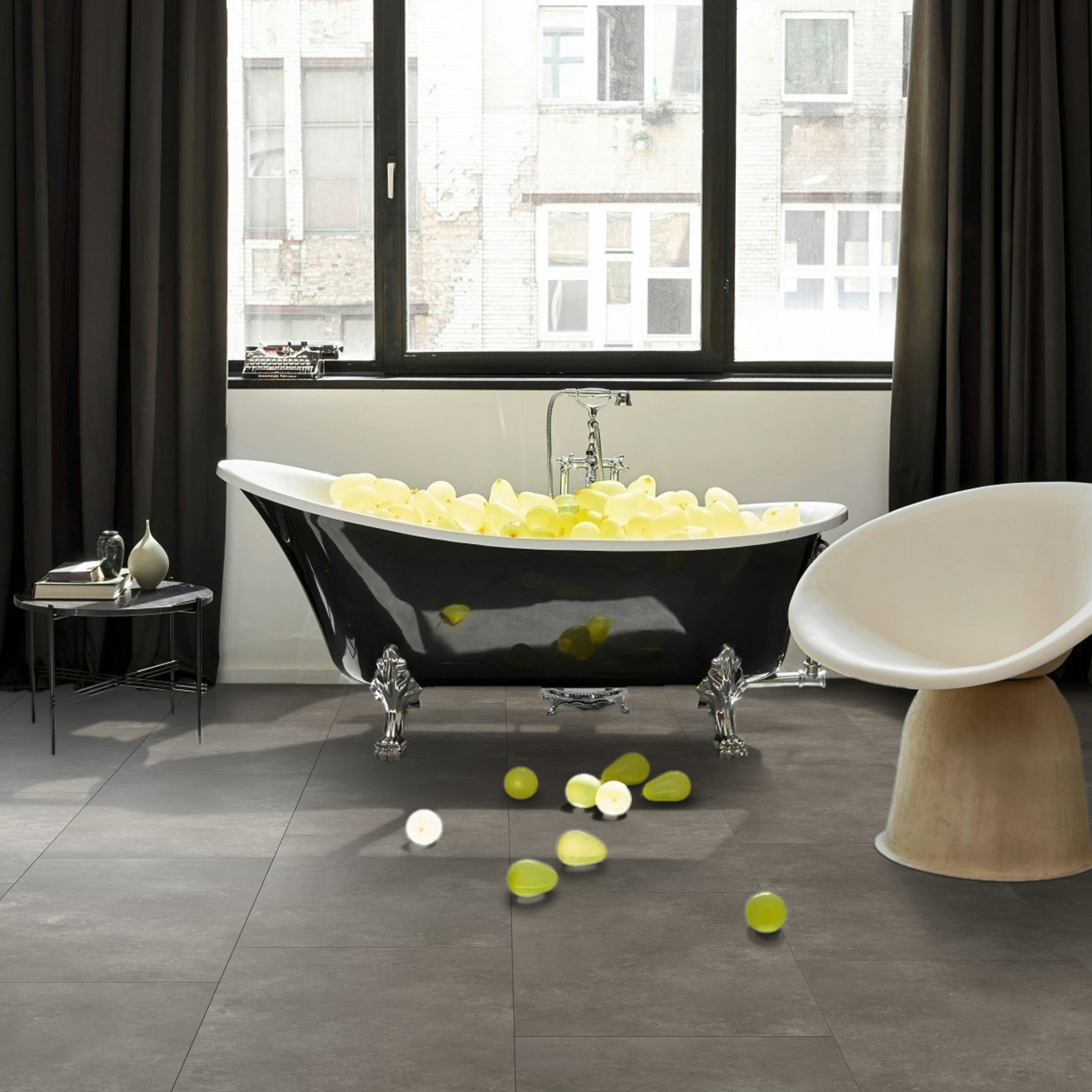 Vinyl Parador Trendtime 5 Kameň Trafalgar tmavo sivý minerálna štruktúra nadrozmerná dlažba 4V, 1750857 5mm