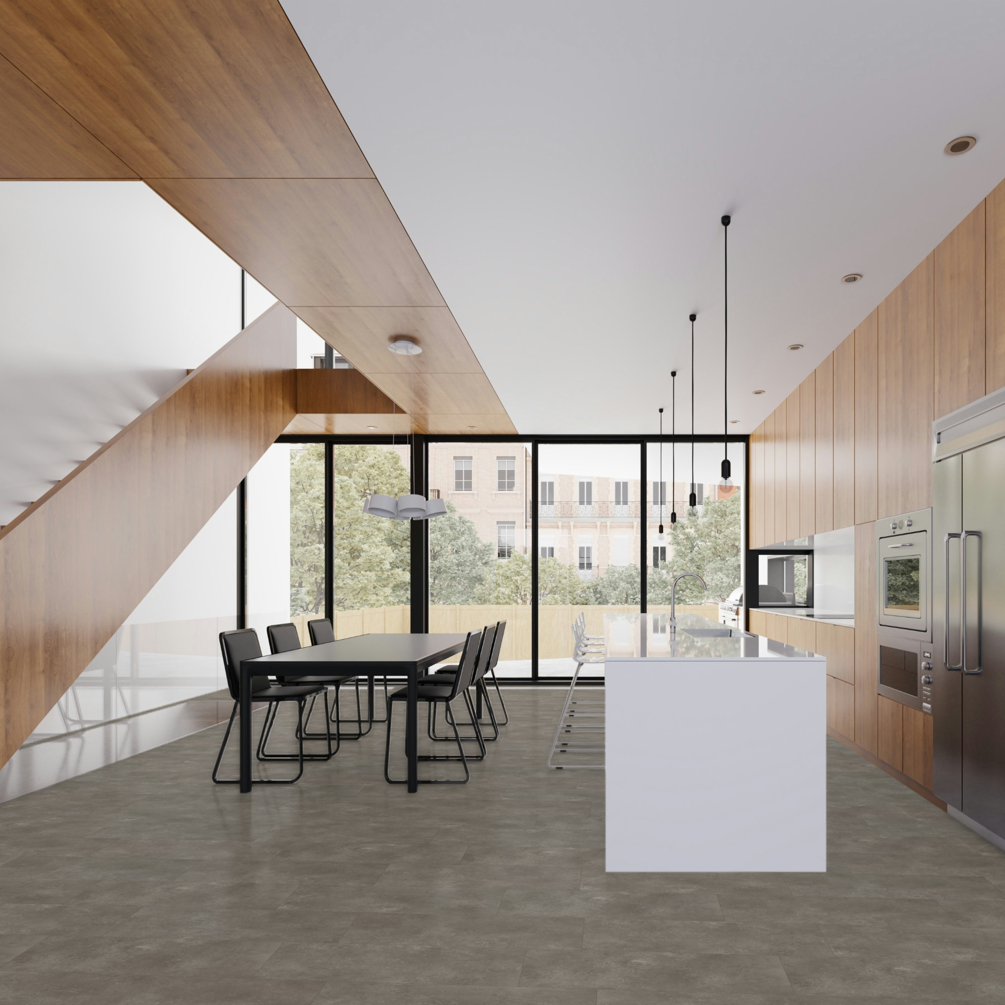 Vinyl Parador Trendtime 5 Kameň Trafalgar tmavo sivý minerálna štruktúra nadrozmerná dlažba 4V, 1750857 Vinyl Parador Trendtime 5 Kameň Trafalgar tmavo sivý minerálna štruktúra nadrozmerná dlažba 4V, 1750857 - Image 9