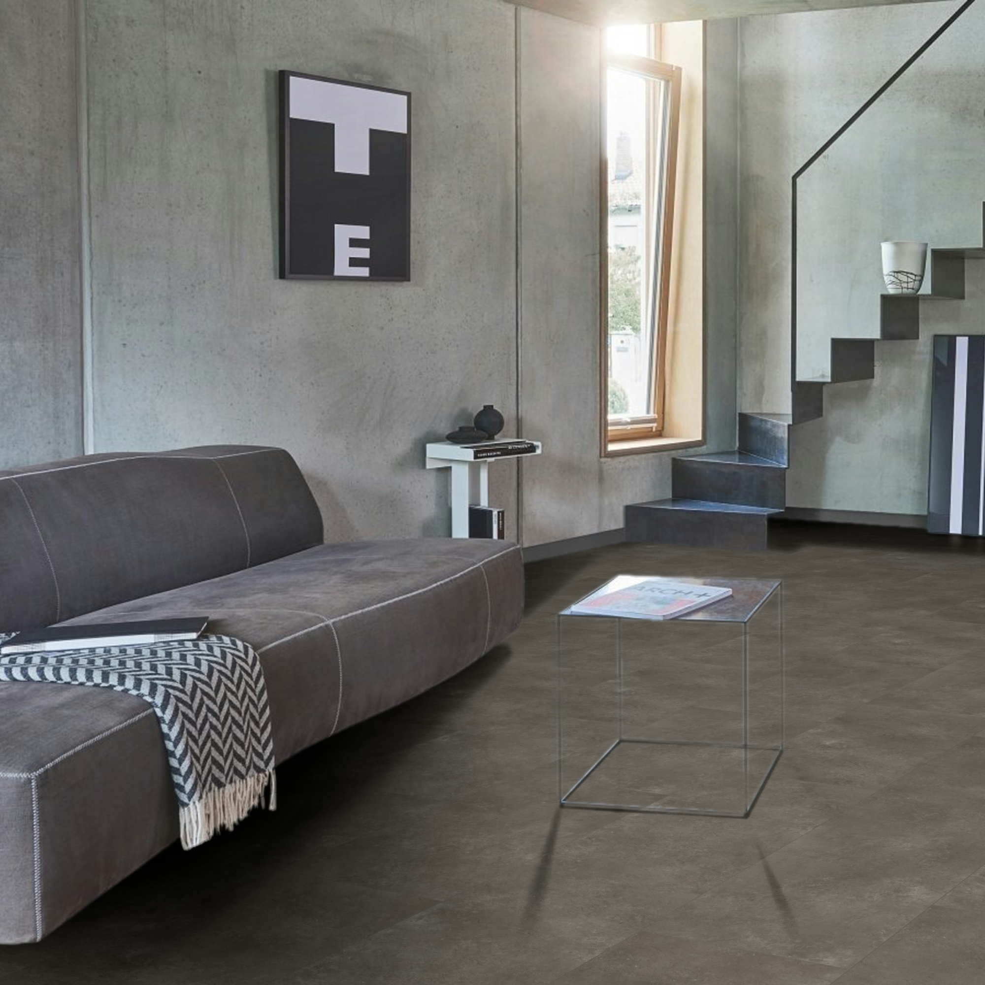 Vinyl Parador Trendtime 5 Kameň Trafalgar tmavo sivý minerálna štruktúra nadrozmerná dlažba 4V, 1750857 Vinyl Parador Trendtime 5 Kameň Trafalgar tmavo sivý minerálna štruktúra nadrozmerná dlažba 4V, 1750857 - Image 10