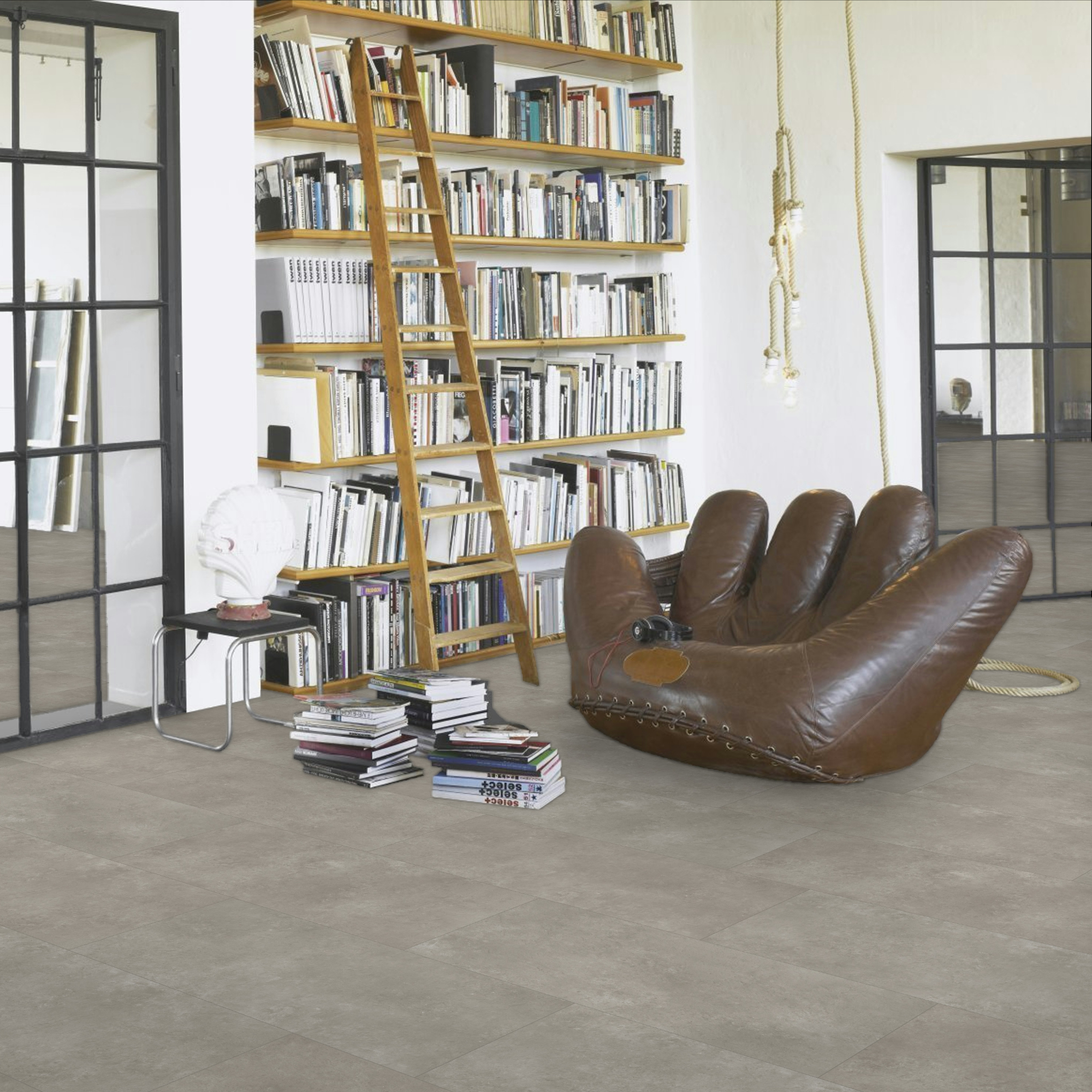 Vinyl Parador Trendtime 5 Kameň Trafalgar svetlo sivý minerálna štruktúra nadrozmerná dlažba 4V, 1750858 4x457