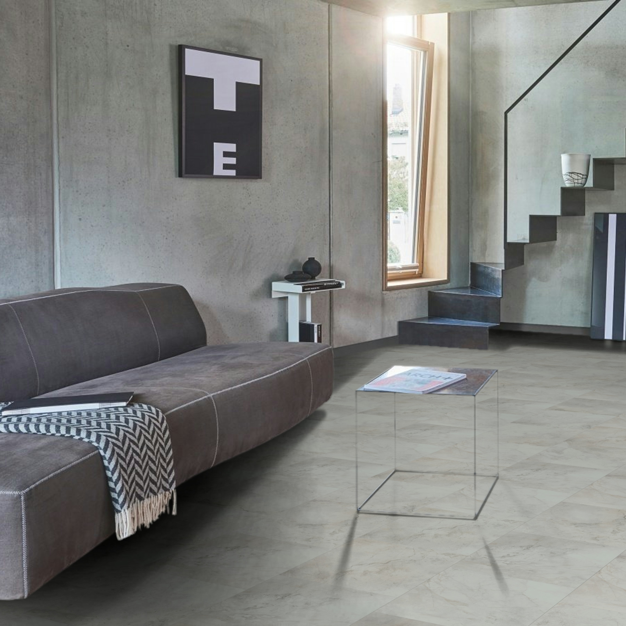 Vinyl Parador Trendtime 5 Mramor Abbey biely minerálna štruktúra dlažba 4V, 1750862 Vinyl Parador Trendtime 5 Mramor Abbey biely minerálna štruktúra dlažba 4V, 1750862 - Image 10